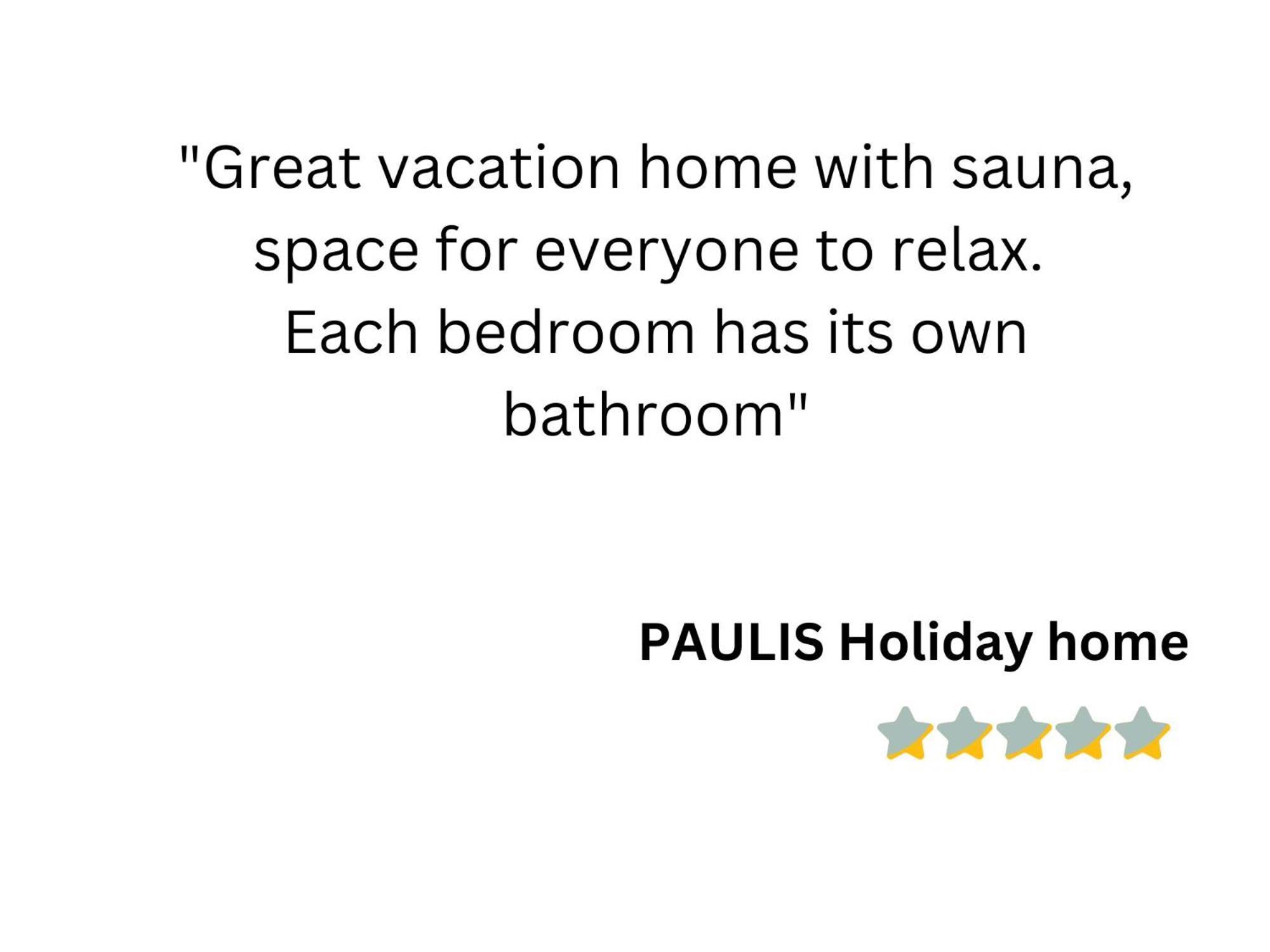 Paulis Cozy 4-Bedroom Vacation Home - With 4 Bathrooms Sun Terrace & Sauna, Nice To Hike & Bike, To Chil & Meet 比林根 外观 照片